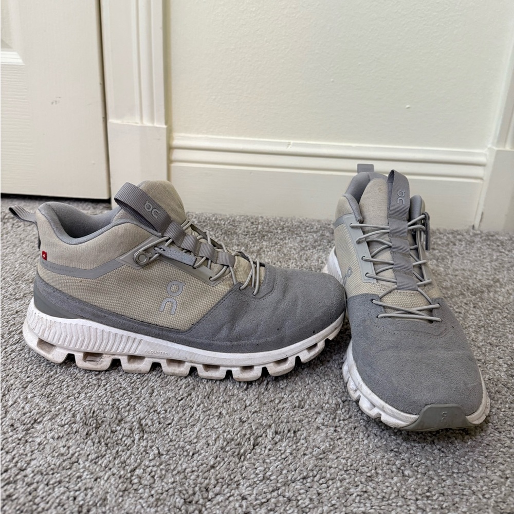 On Running Women's Gray Athletic Shoes